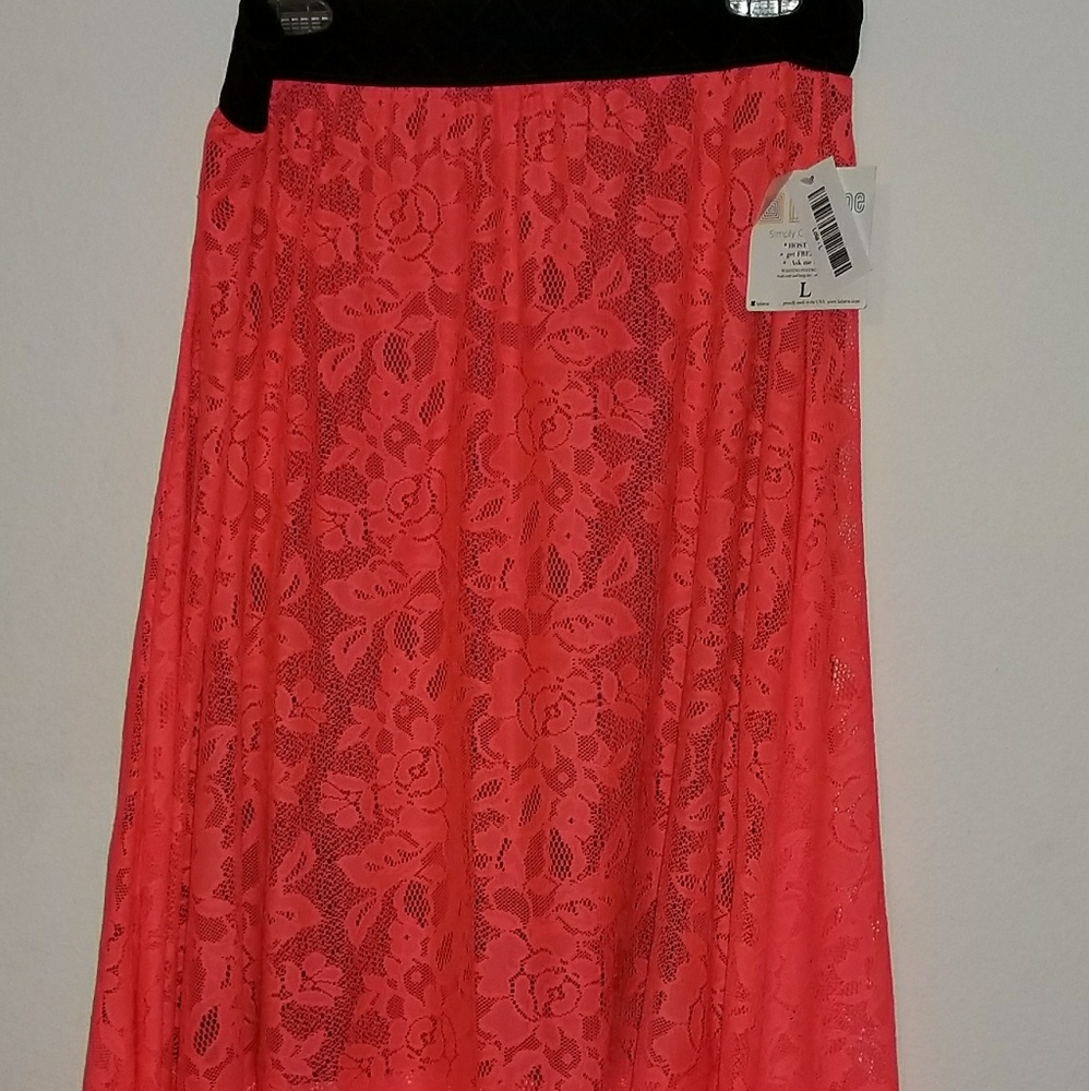 Lularoe Lacey Lola L - coral NWT